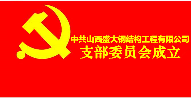 中共山西盛大钢结构工程有限公司支部委员会成立